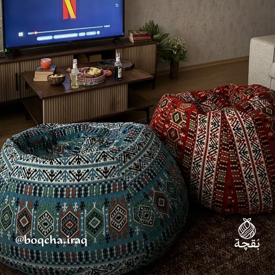 بقچتان قدام التلفزيون داخل البيت